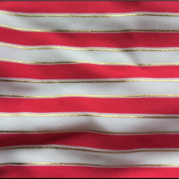 Aerie stripped red, white and gold bottoms - Picture 3 of 5